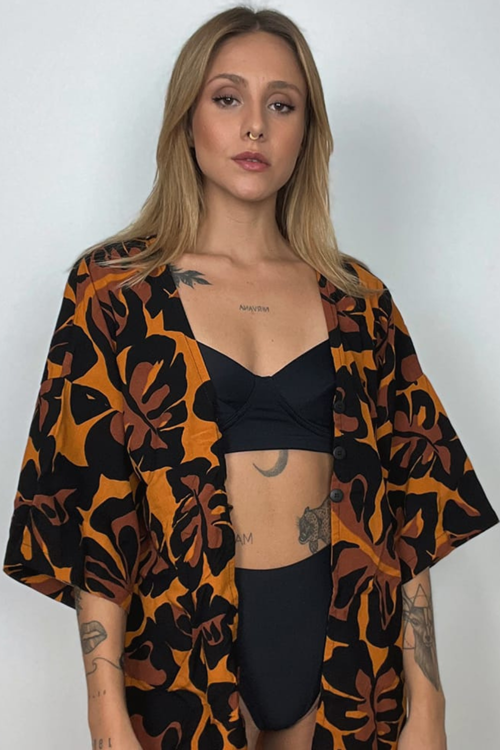 Samoa Kimono Crop Top 2 in 1