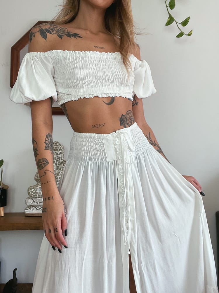 Ivory Crop Top