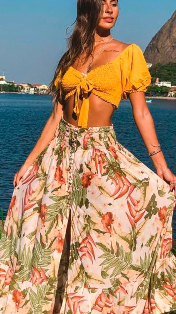 Tropical Breeze Maxi Skirt