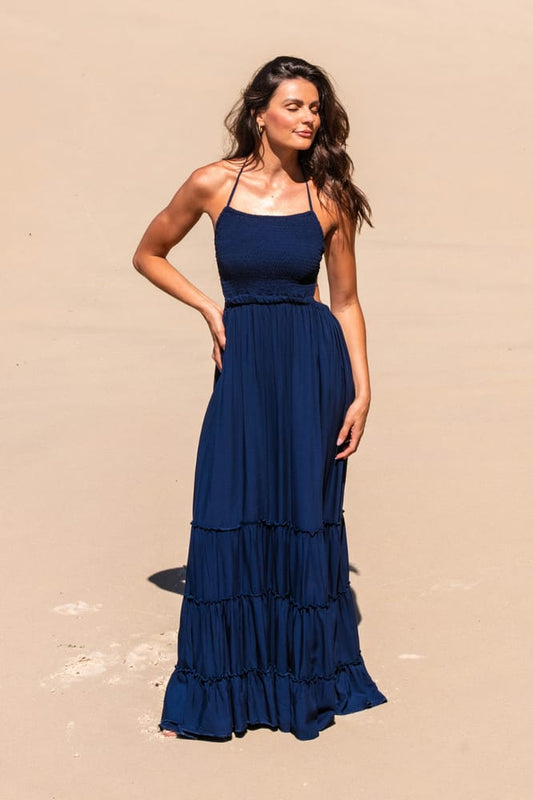 Navy Blue Maxi Dress