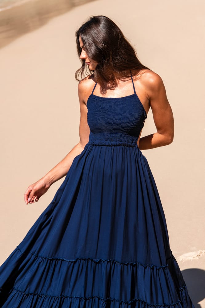 Navy Blue Maxi Dress